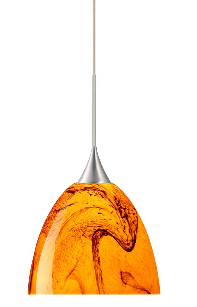 Besa Pendant Sasha Satin Nickel Habanero 1x50W GY6.35