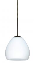 Besa Lighting 1BT-412207-BR - Besa Bolla Pendant Bronze Opal Matte 1x50W Candelabra