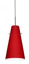 Besa Lighting 1JT-4124RM-BR - Besa Cierro Pendant Bronze Ruby Matte 1x100W Medium Base