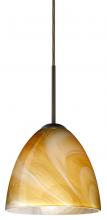 Besa Lighting 1JT-4470HN-LED-BR - Besa Vila LED Pendant Honey Bronze 1x9W LED