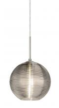 Besa Lighting 1JT-461602-SN - Besa Kristall 8 Pendant Satin Nickel Smoke 1x75W Medium Base