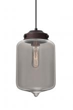 Besa Lighting 1JT-OLINSM-BR - Besa Olin Pendant Bronze Smoke 1x60W Medium Base T10