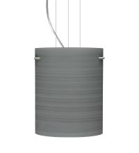 Besa Lighting 1KG-4006TN-LED-SN - Besa Tamburo 8 Pendant Titan Satin Nickel 1x11W LED