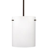 Besa Lighting 1TT-400607-LED-BR - Besa Tamburo 8 Pendant Opal Matte Bronze 1x11W LED