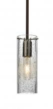 Besa Lighting 1TT-JUNI10CL-BR - Besa, Juni 10 Stem Pendant, Clear Bubble, Bronze, 1x60W Medium Base