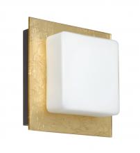 Besa Lighting 1WS-7735GF-BR - Besa Wall Alex Bronze Opal/Gold Foil 1x50W G9