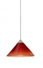  1XC-117681-SN - Besa Pendant Kona Satin Nickel Sunset 1x50W Halogen