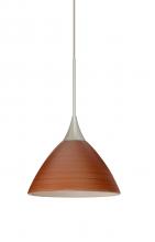 Besa Lighting 1XC-1743CH-SN - Besa Pendant Domi Satin Nickel Cherry 1x50W Halogen