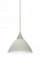 Besa Lighting 1XC-1743KR-SN - Besa Pendant Domi Satin Nickel Chalk 1x50W Halogen