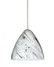 Besa Lighting 1XC-1779MG-LED-SN - Besa Pendant Mia Satin Nickel Marble Grigio 1x5W LED