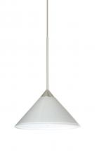 Besa Lighting 1XC-282453-LED-SN - Besa Pendant Kona Satin Nickel White Starpoint 1x5W LED