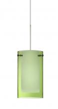 Besa Lighting 1XC-L44007-SN - Besa Pendant Pahu 4 Satin Nickel Transparent Olive/Opal 1x35W Halogen