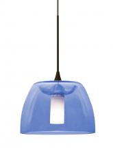 Besa Lighting 1XC-SPURBL-BR - Besa Spur Cord Pendant, Blue, Bronze Finish, 1x35W Halogen