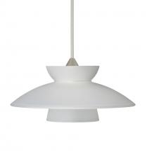 Besa Lighting 1XT-271825-SN - Besa Pendant Trilo 7 Satin Nickel Frost 1x50W Halogen