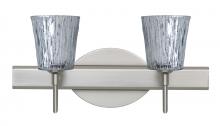 Besa Lighting 2SW-5125SF-SN - Besa Wall Nico 4 Satin Nickel Stone Silver Foil 2x40W G9