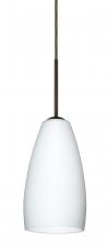 Besa Lighting B-150907-LED-BR - Besa Chrissy Pendant For Multiport Canopy Bronze Opal Matte 1x9W LED