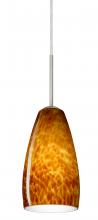 Besa Lighting B-150918-LED-SN - Besa Chrissy Pendant For Multiport Canopy Satin Nickel Amber Cloud 1x9W LED