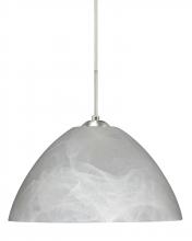  J-420152-LED-SN - Besa Tessa LED Pendant For Multiport Canopy Marble Satin Nickel 1x9W LED