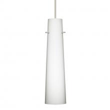 Besa Lighting X-567407-SN - Besa Camino Pendant for Multiport Canopy Satin Nickel Opal Matte 1x50W Halogen