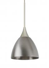 Besa Lighting XP-1858MN-SN - Besa Divi Pendant, Metal Satin Nickel, Satin Nickel, 1x50W Halogen