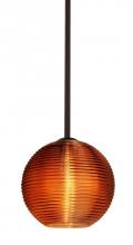 Besa Lighting 1TT-461682-BR - Besa Stem Kristall 8 Pendant Bronze Amber 1x75W Medium Base