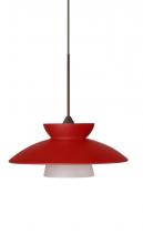 Besa Lighting 1XP-271831-BR - Besa Pendant Trilo 7 Bronze Red Matte 1x50W Halogen