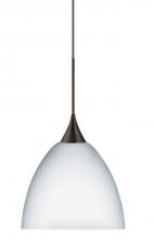 Besa Lighting 1XT-757007-LED-BR - BESA PENDANT SASHA BRONZE OPAL MATTE 1X6W LED