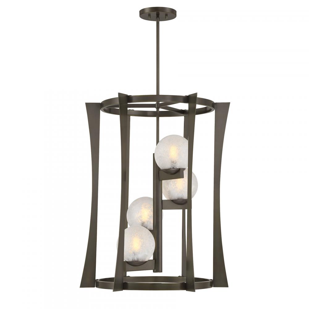 Darien 4-Light Pendant in Mediterranean Bronze