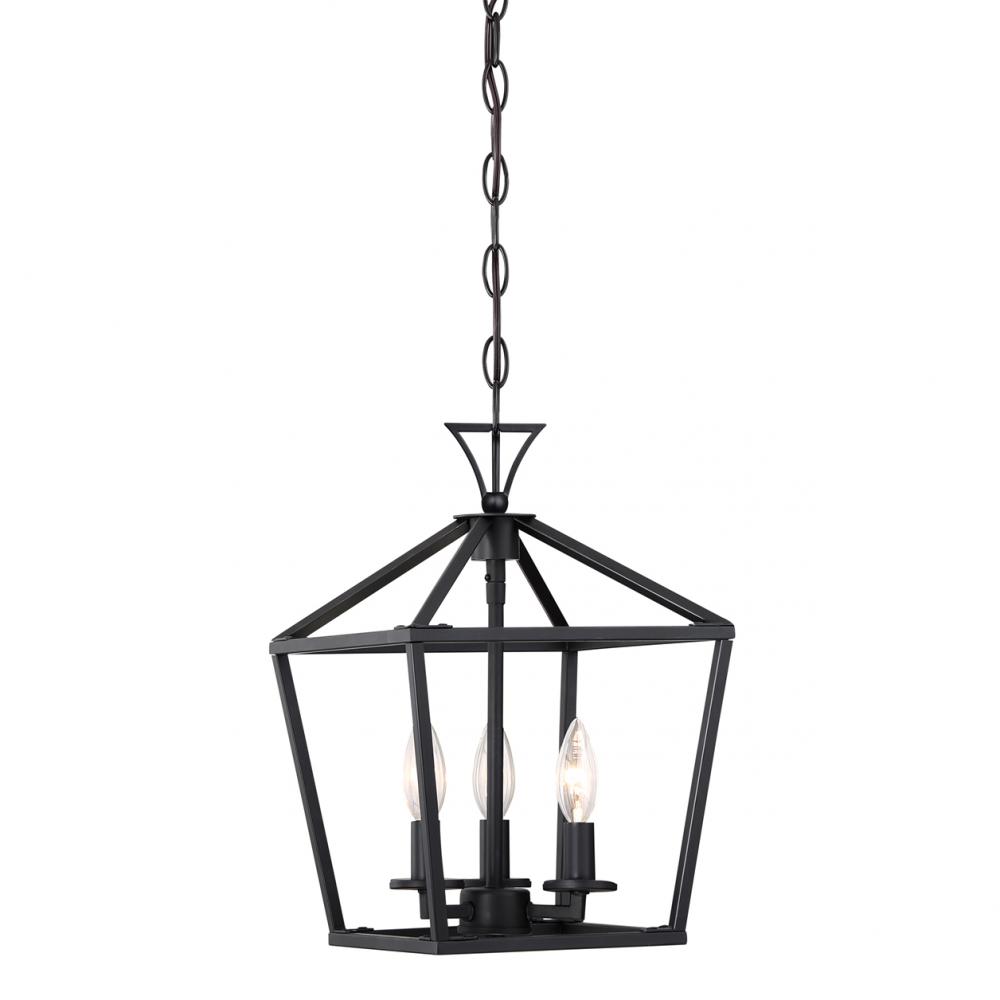 Townsend 3-Light Pendant in Matte Black