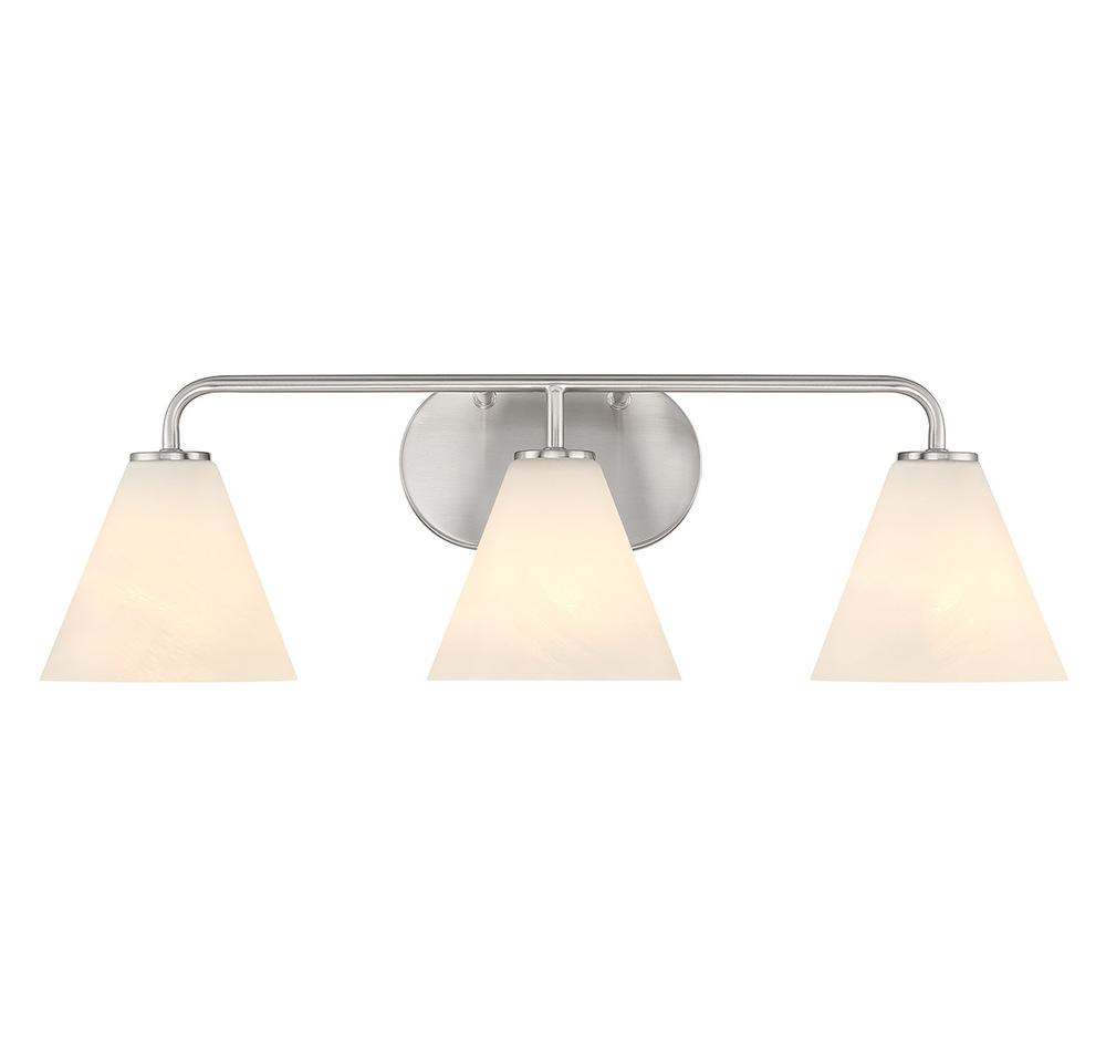 Blair 3-Light Bathroom Vanity Light in Satin Nickel