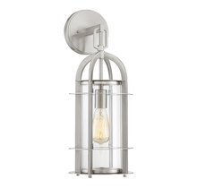 Savoy House 5-801-SN - Merrill 1-Light Outdoor Wall Lantern in Satin Nickel