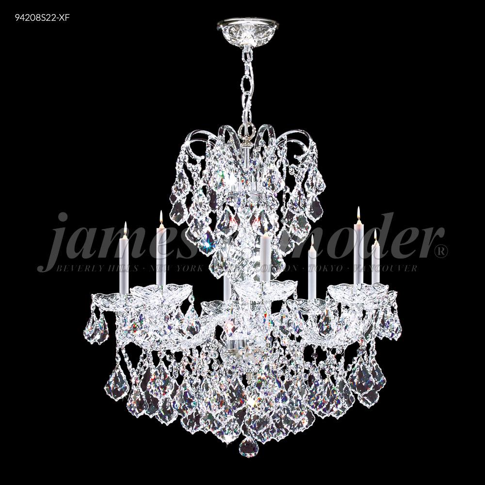 Vienna 8 Glass Light Chandelier