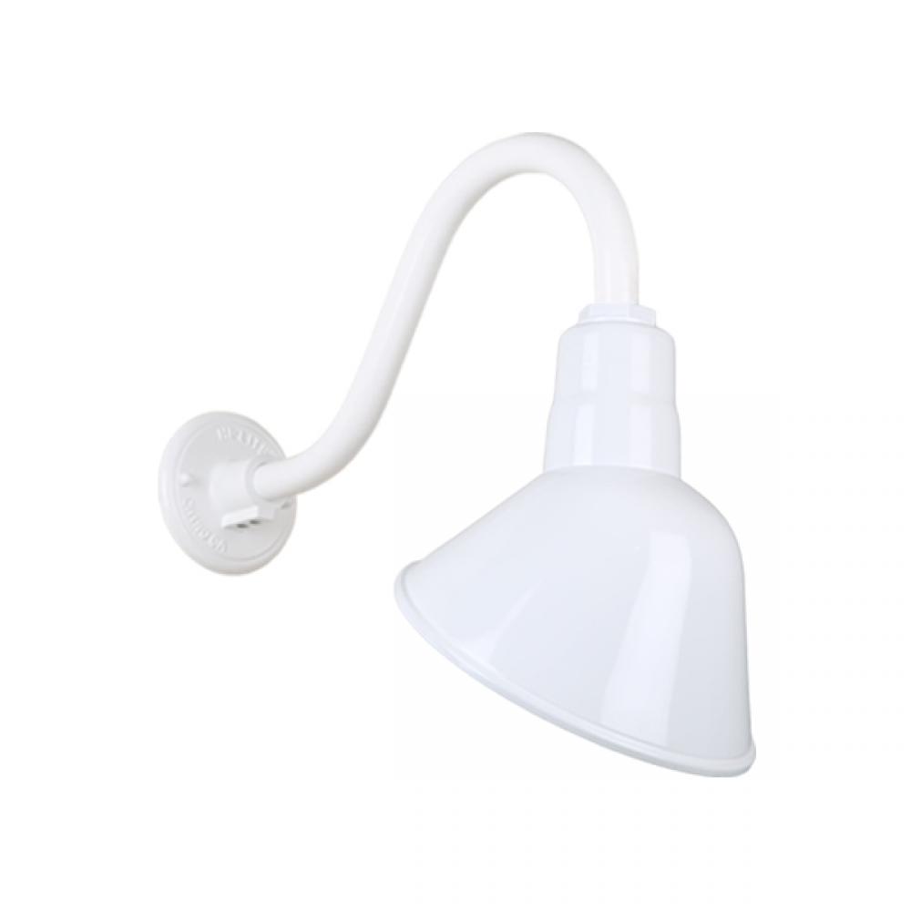 10" Gooseneck Light Angle Shade, QSNB-42 Arm