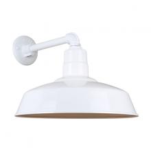 Hi-Lite MFG Co. H-QSN15118-SA-93/QSNB-44-93 - 18" Gooseneck Light Warehouse Shade, QSNB-44 Arm