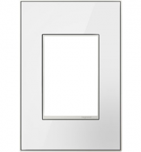 Legrand AWM1G3MW4 - adorne® Mirror White One-Gang-Plus Screwless Wall Plate