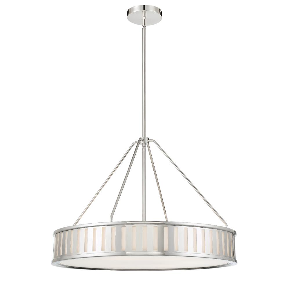 Kendal 6 Light Polished Nickel Chandelier