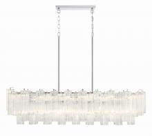 Crystorama ADD-317-CH-CL - Addis 14 Light Polished Chrome Chandelier