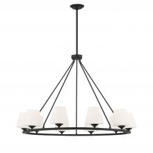 Crystorama KEE-A3009-MK - Keenan 10 Light Matte Black Chandelier