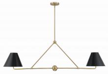 Crystorama XAV-B9307-VG - Xavier 4 Light Vibrant Gold Chandelier