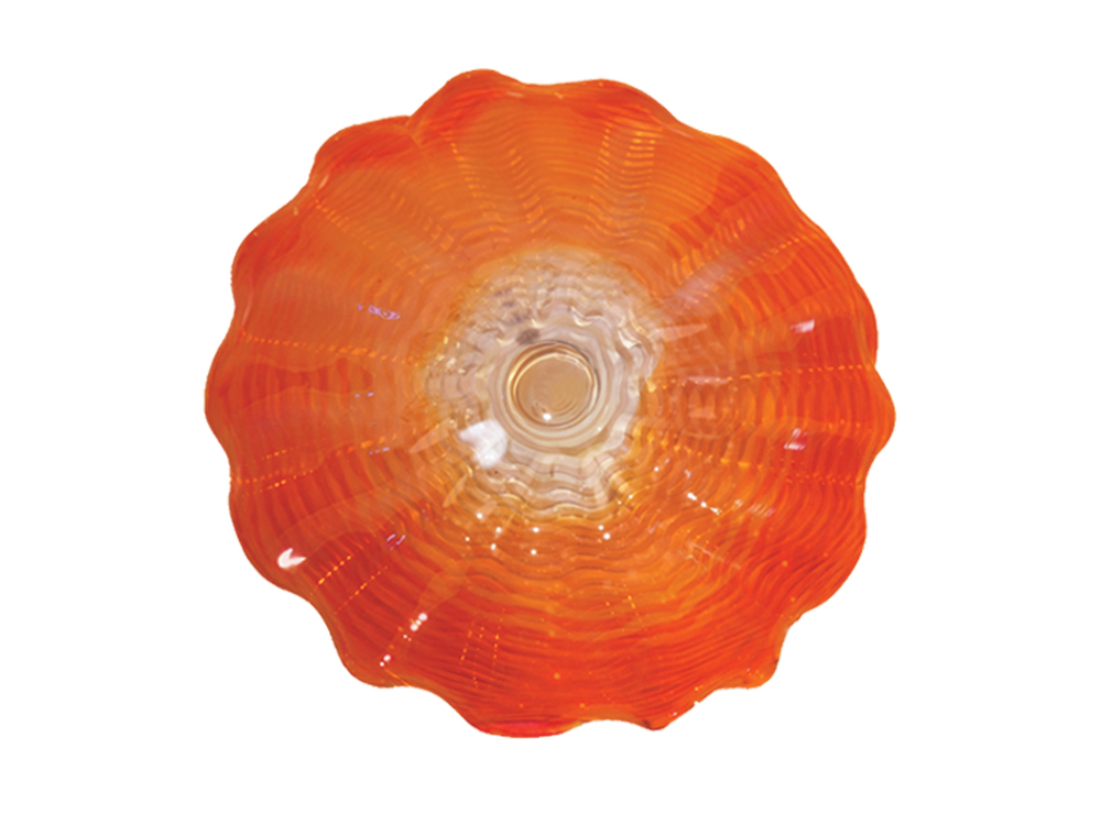 Titian 16" Hand Blown Art Glass Wall Décor