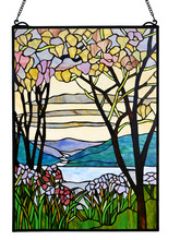 Dale Tiffany TC17180 - Magnolia 26"H Tiffany Window Panel