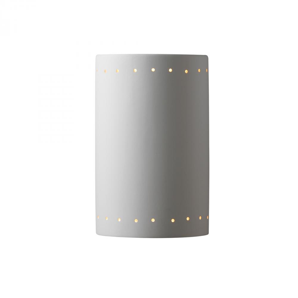 Large ADA LED Cylinder w/ Perfs - Closed Top (Outdoor)