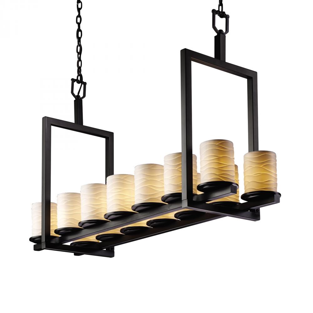 Dakota 14-Light Bridge LED Chandelier (Short)