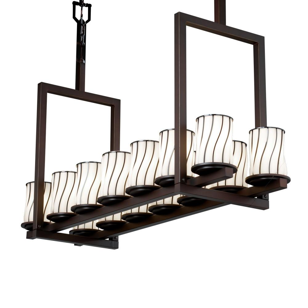 Dakota 14-Light Bridge Chandelier (Short)