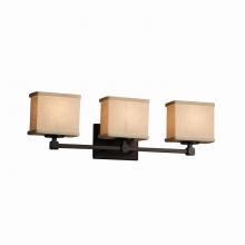 Justice Design Group FAB-8423-55-CREM-DBRZ - Tetra 3-Light Bath Bar