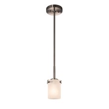 Justice Design Group FSN-8455-10-FRCR-NCKL - Atlas 1-Light Mini-Pendant