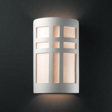 Justice Design Group CER-7285W-BIS-LED1-1000 - Small LED Cross Window - Open Top & Bottom (Outdoor)