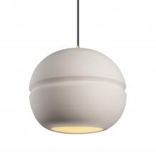 Justice Design Group CER-6415-BIS-ABRS-BKCD - Large Sphere 1-Light Pendant