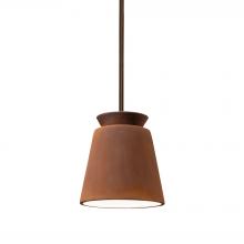 Justice Design Group CER-6425-RRST-DBRZ-RIGID - Small Trapezoid Pendant