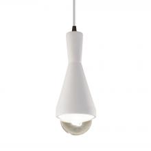 Justice Design Group CER-6520-BIS-DBRZ-WTCD-LED1-700 - Erlen 1-Light LED Pendant